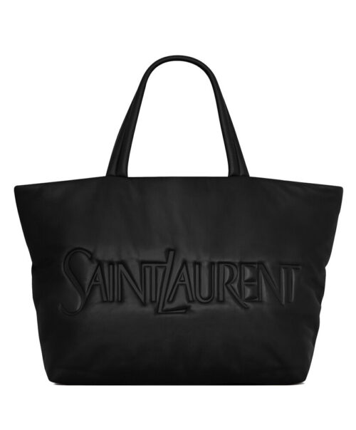 Saint Laurent Tote In Nappa Lambskin Black